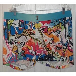 Bang! Miami Mens Swim Trunks Size XL 2 Zip Pockets Quick Dry